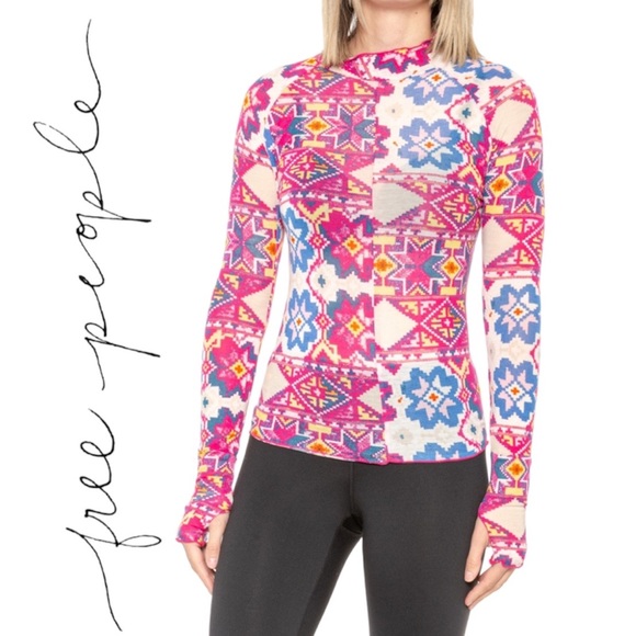 NWT Free People FP Movement High Jump Long Sleeve Shirt, XS - Picture 2 of 8